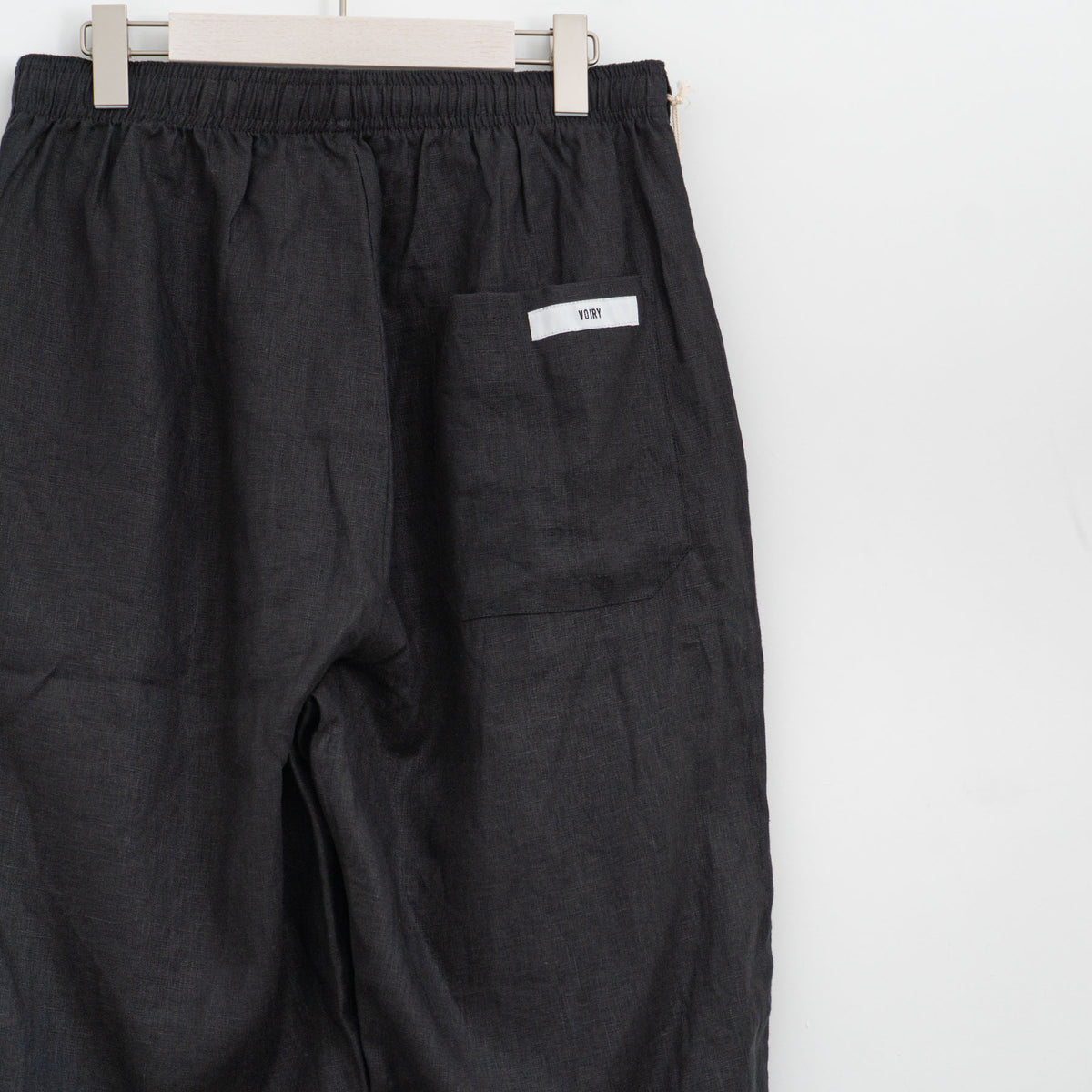 VOIRY｜DOCTOR PANTS-LINEN col.Black