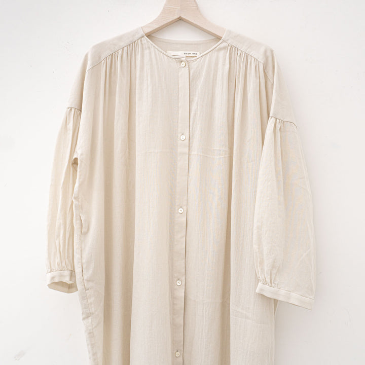 evam eva/　cotton robe E241T040　col.antiqu white04