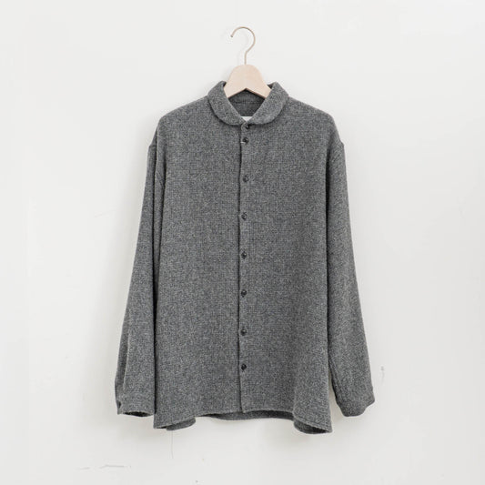 nonnotte｜MEN　Oversized Shirt Round Collar N-25A-015
