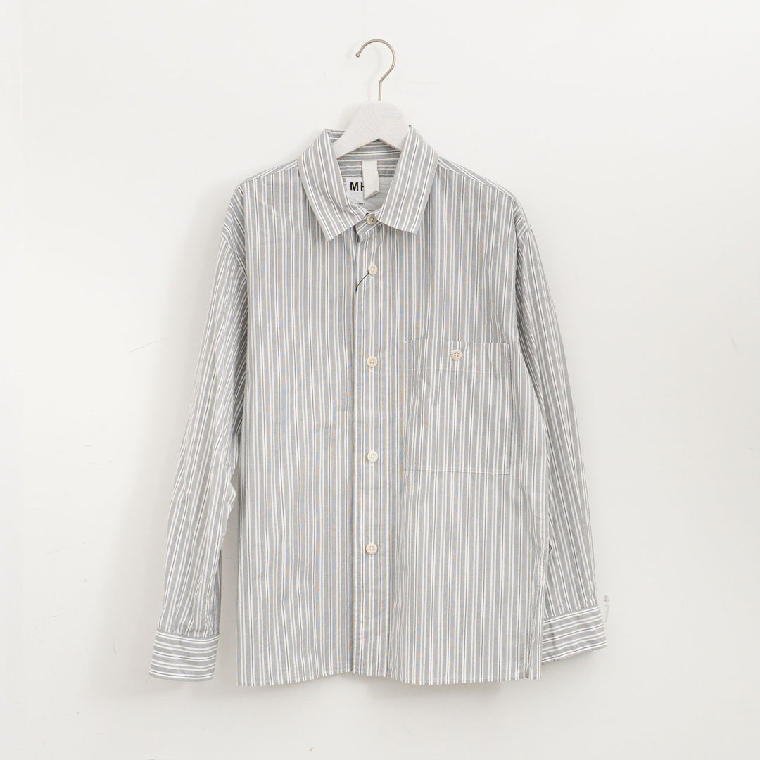 MHL. /WOMEN　PJ STRIPE COTTON POPLIN SHIRT 5955253204