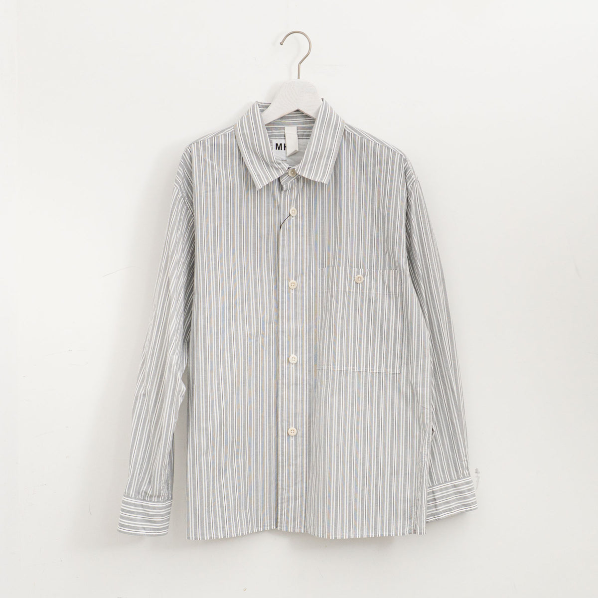 MHL.｜MEN　PJ STRIPE COTTON POPLIN SHIRT  5965250204