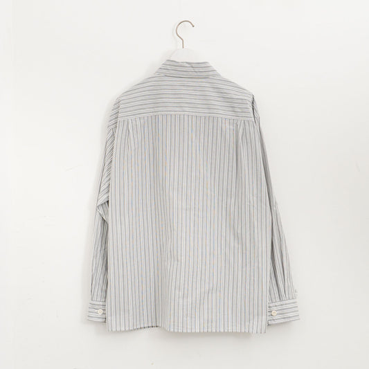 MHL.｜MEN　PJ STRIPE COTTON POPLIN SHIRT  5965250204
