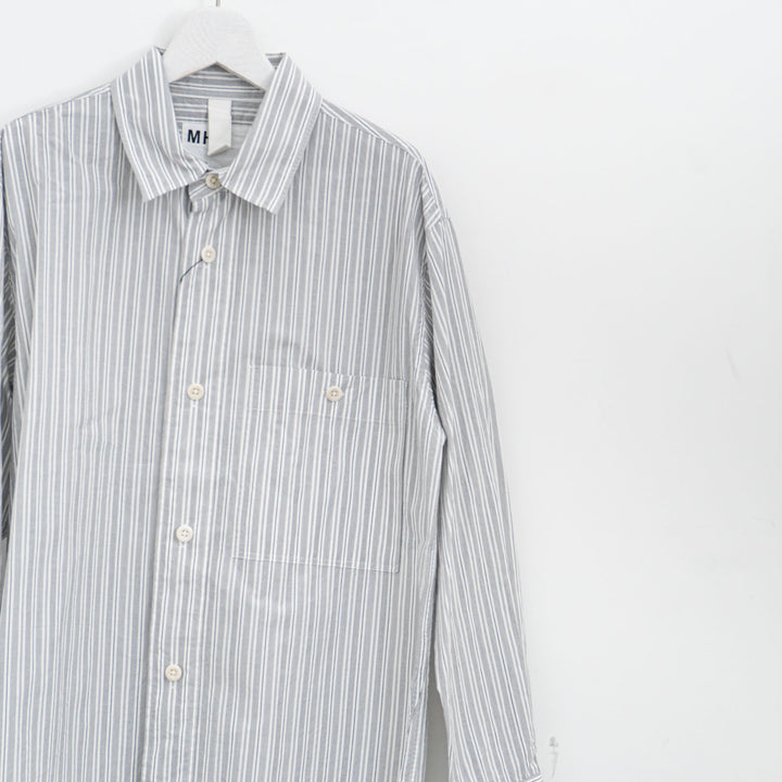 MHL. /WOMEN　PJ STRIPE COTTON POPLIN SHIRT 5955253204