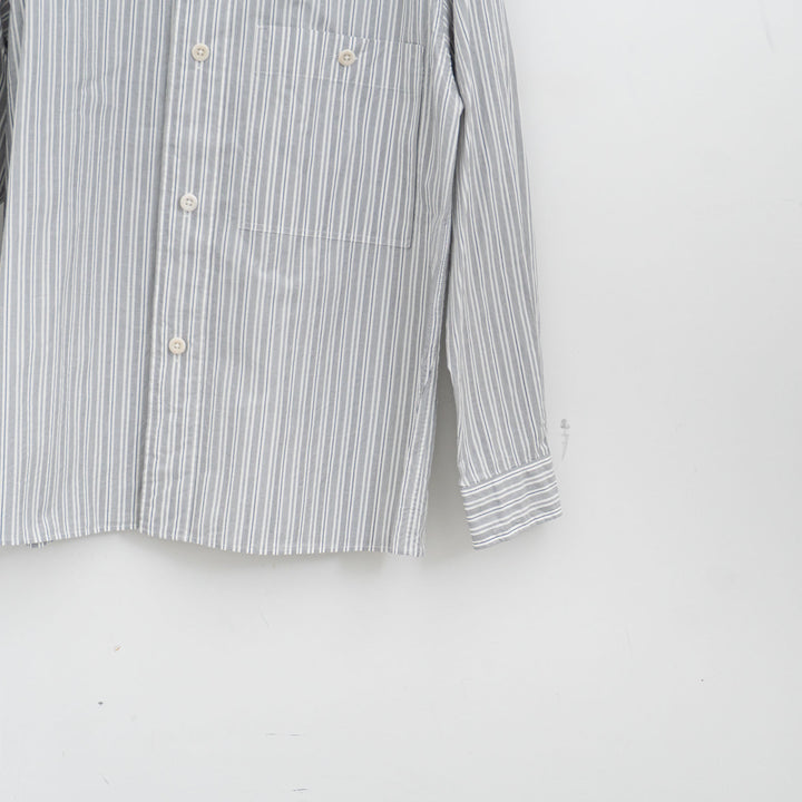 MHL. /WOMEN　PJ STRIPE COTTON POPLIN SHIRT 5955253204