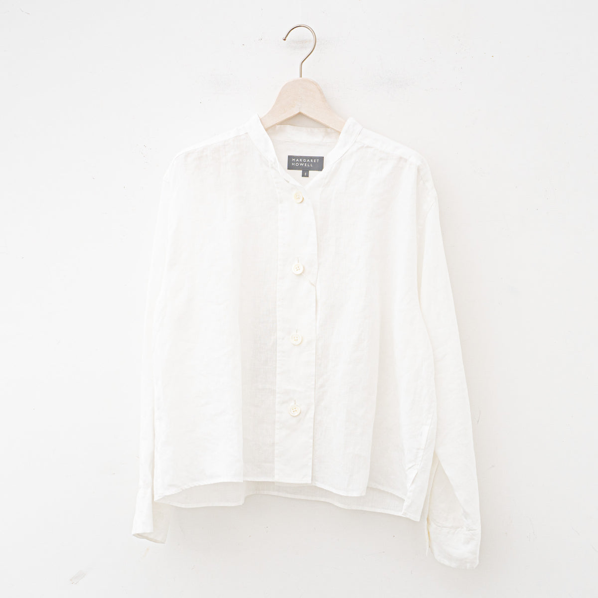 MARGARET HOWELL｜WOMEN　SHIRTING LINEN 5784153013（WHITE）