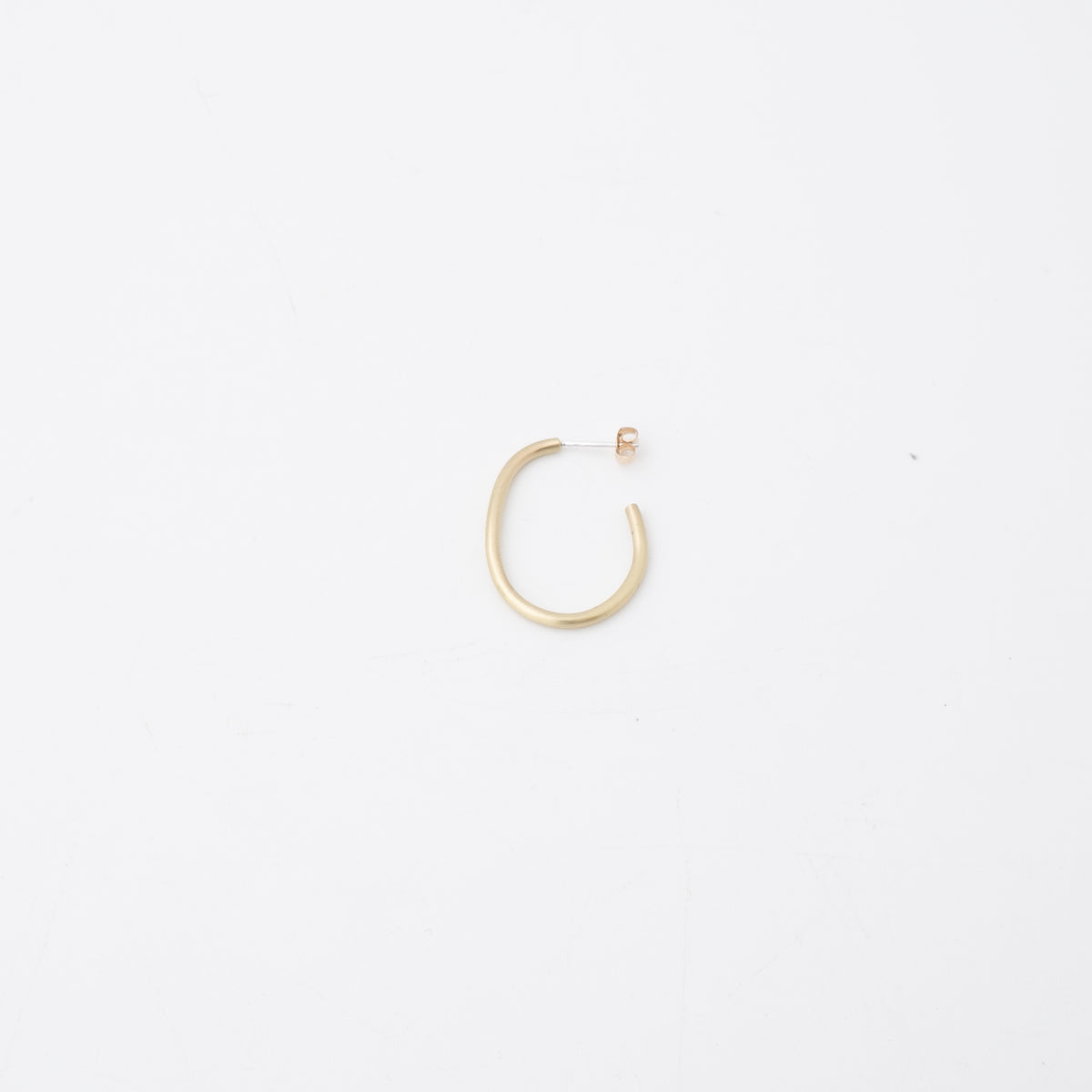 _Fot｜WOMEN　round wire earring  egg 1404a_p（BRASS）