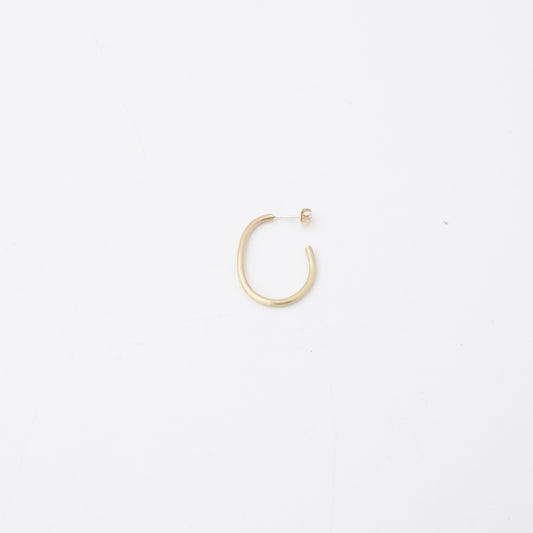 _Fot｜WOMEN　round wire earring  egg 1404a_p（BRASS）