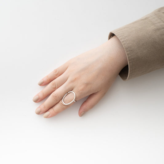 _Fot｜WOMEN　round wire ring S egg silver 1406a_rs
