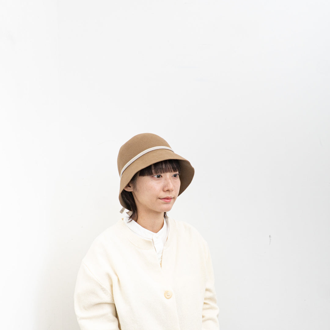 NEW 2025AW mature ha./　folding felt hat light brown MFEL-2201-Y