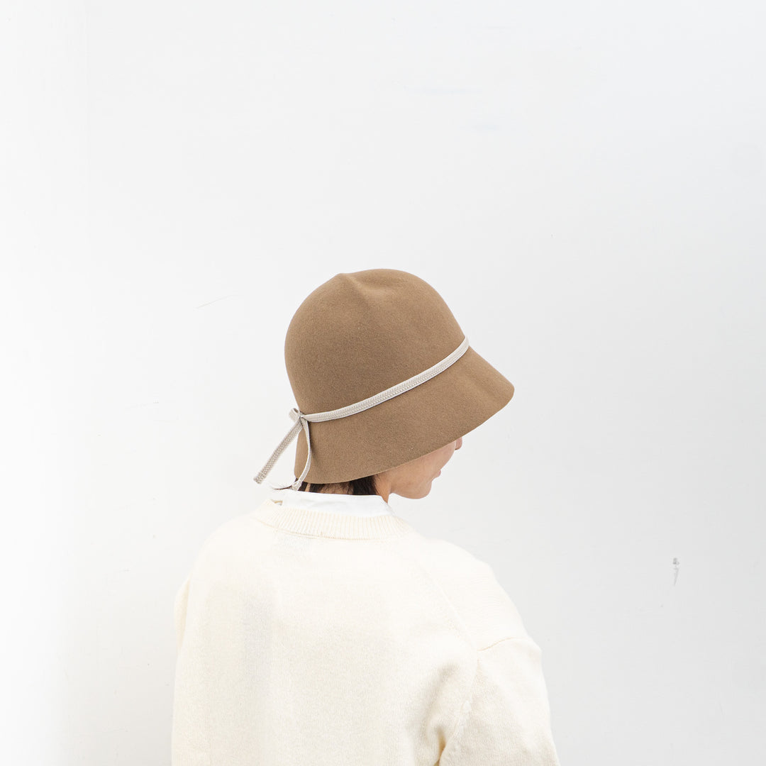 NEW 2025AW mature ha./　folding felt hat light brown MFEL-2201-Y