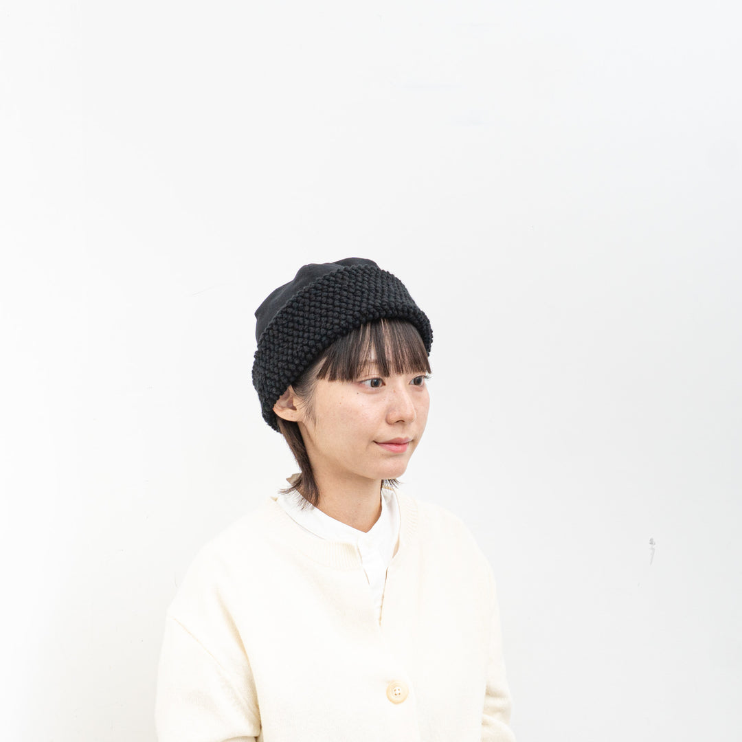 NEW 2025AW mature ha./　reversible beanie-popcorn MAW25-05-D
