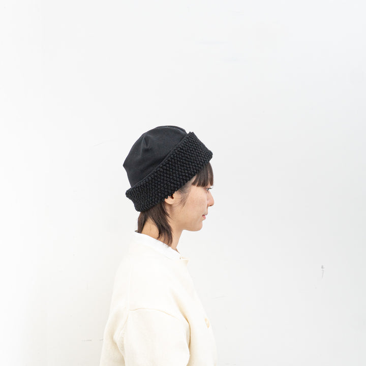 NEW 2025AW mature ha./　reversible beanie-popcorn MAW25-05-D