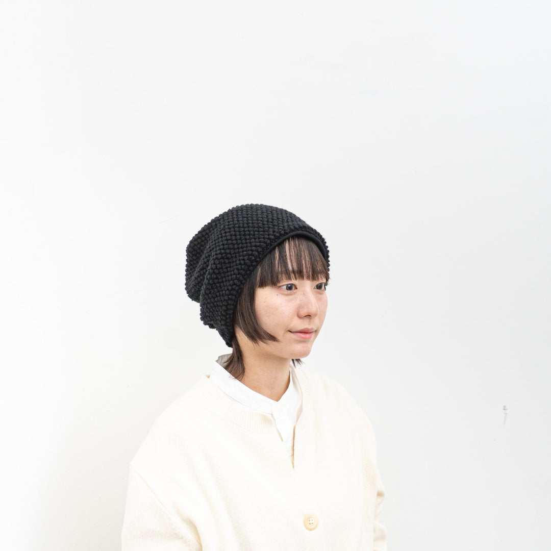 NEW 2025AW mature ha./　reversible beanie-popcorn MAW25-05-D