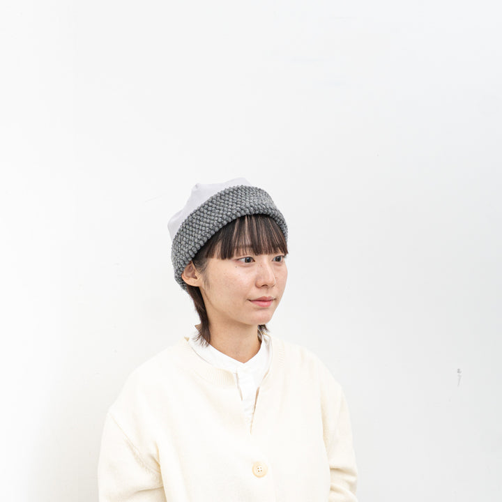 NEW 2025AW mature ha./　reversible beanie-popcorn MAW25-05-D