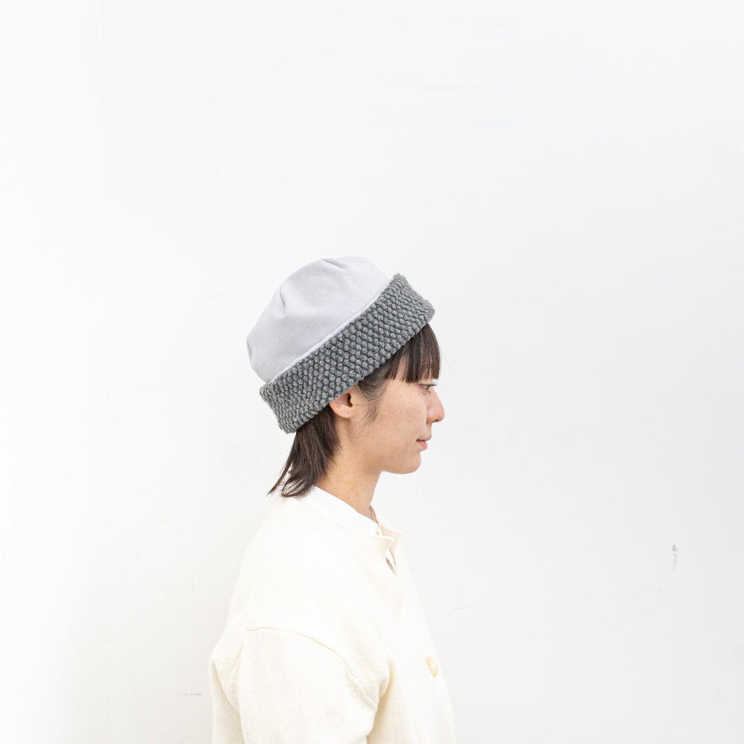 NEW 2025AW mature ha./　reversible beanie-popcorn MAW25-05-D