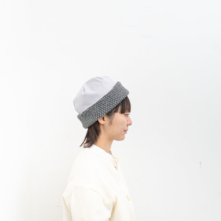 NEW 2025AW mature ha./　reversible beanie-popcorn MAW25-05-D