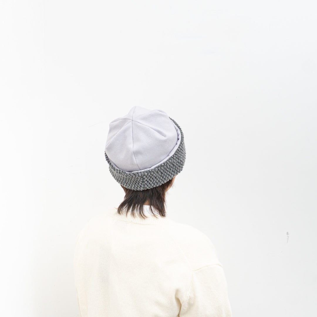 NEW 2025AW mature ha./　reversible beanie-popcorn MAW25-05-D