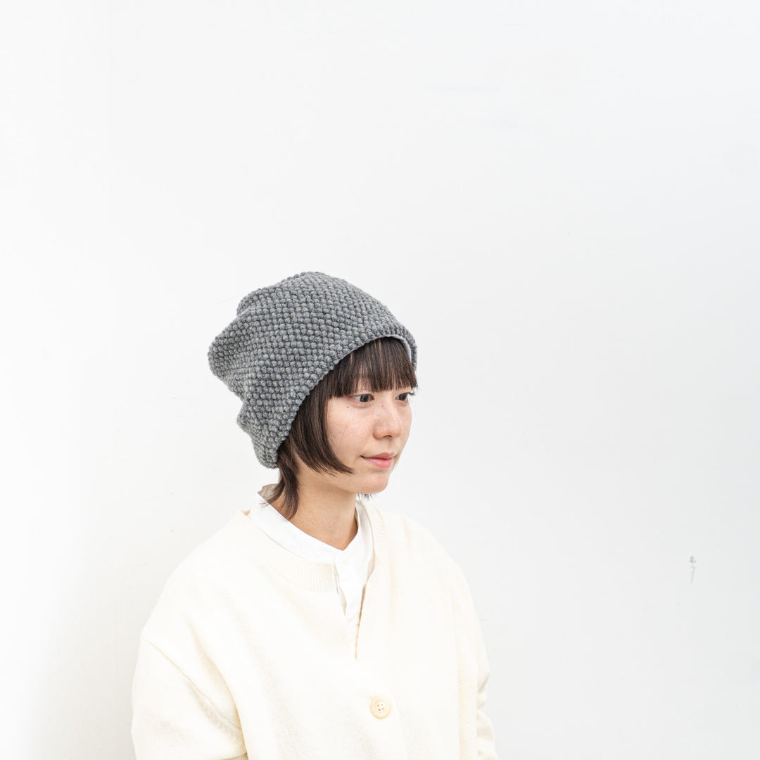 NEW 2025AW mature ha./　reversible beanie-popcorn MAW25-05-D