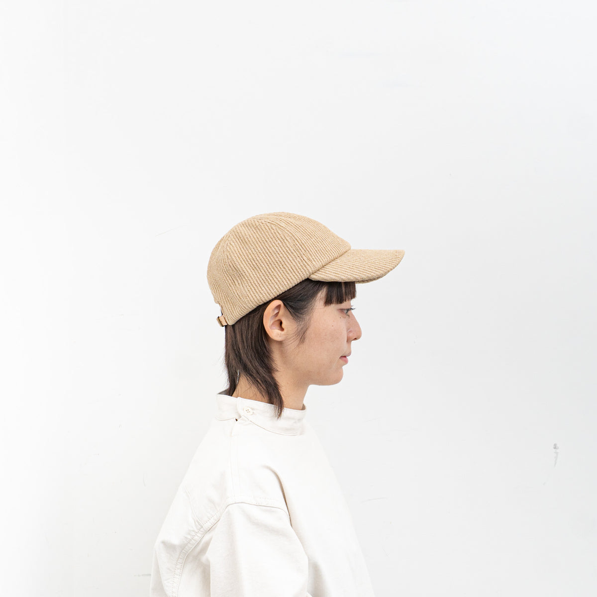 2026AW mature ha.｜raw silk cap-ridge MRW-RSK081-D