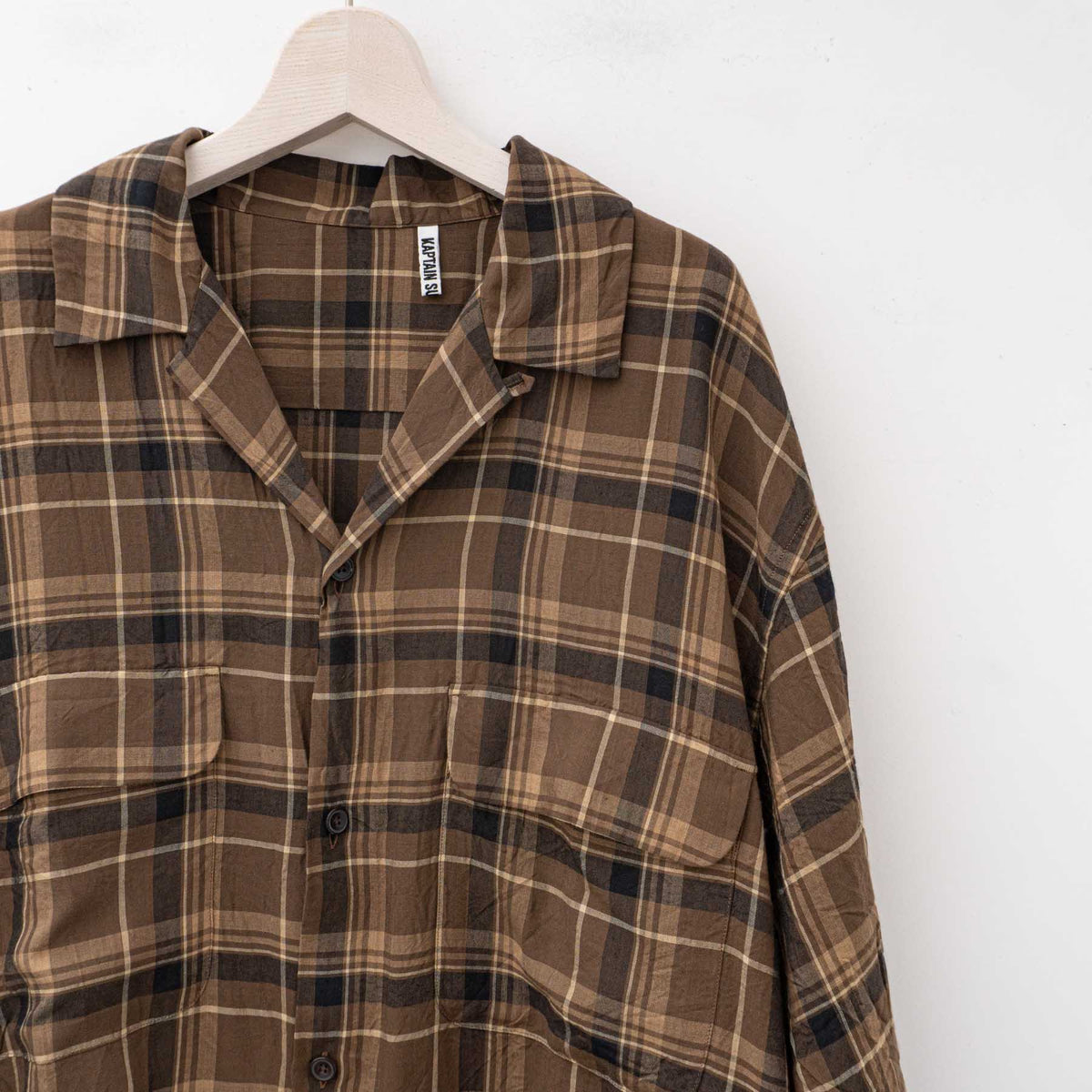 KAPTAIN SUNSHINE｜MEN　Short Sleeve Open Collar Shirt