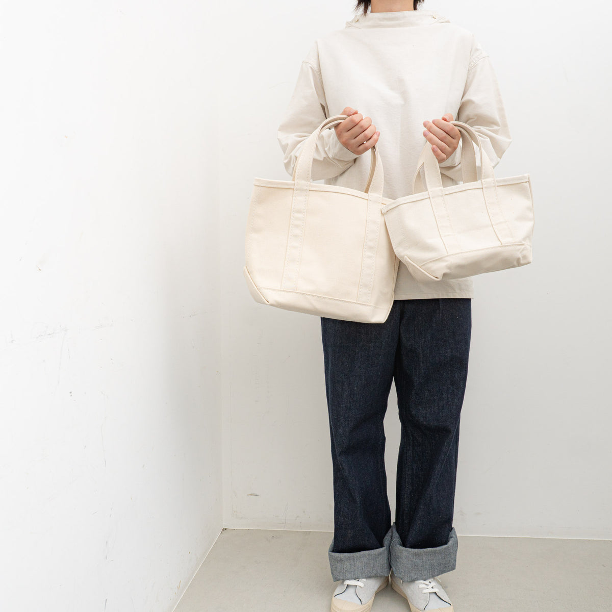 LL Bean｜Solid Boat and Tote col.Natural