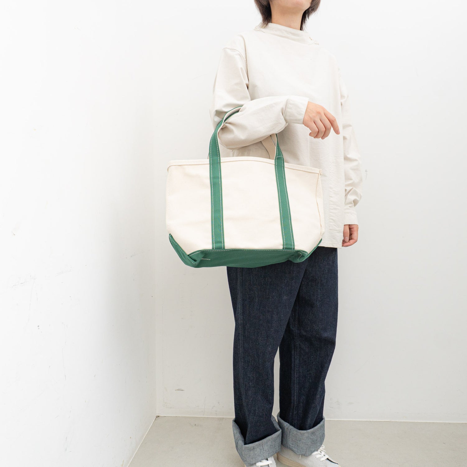LL Bean｜Boat and Tote Bag col.Dark Green