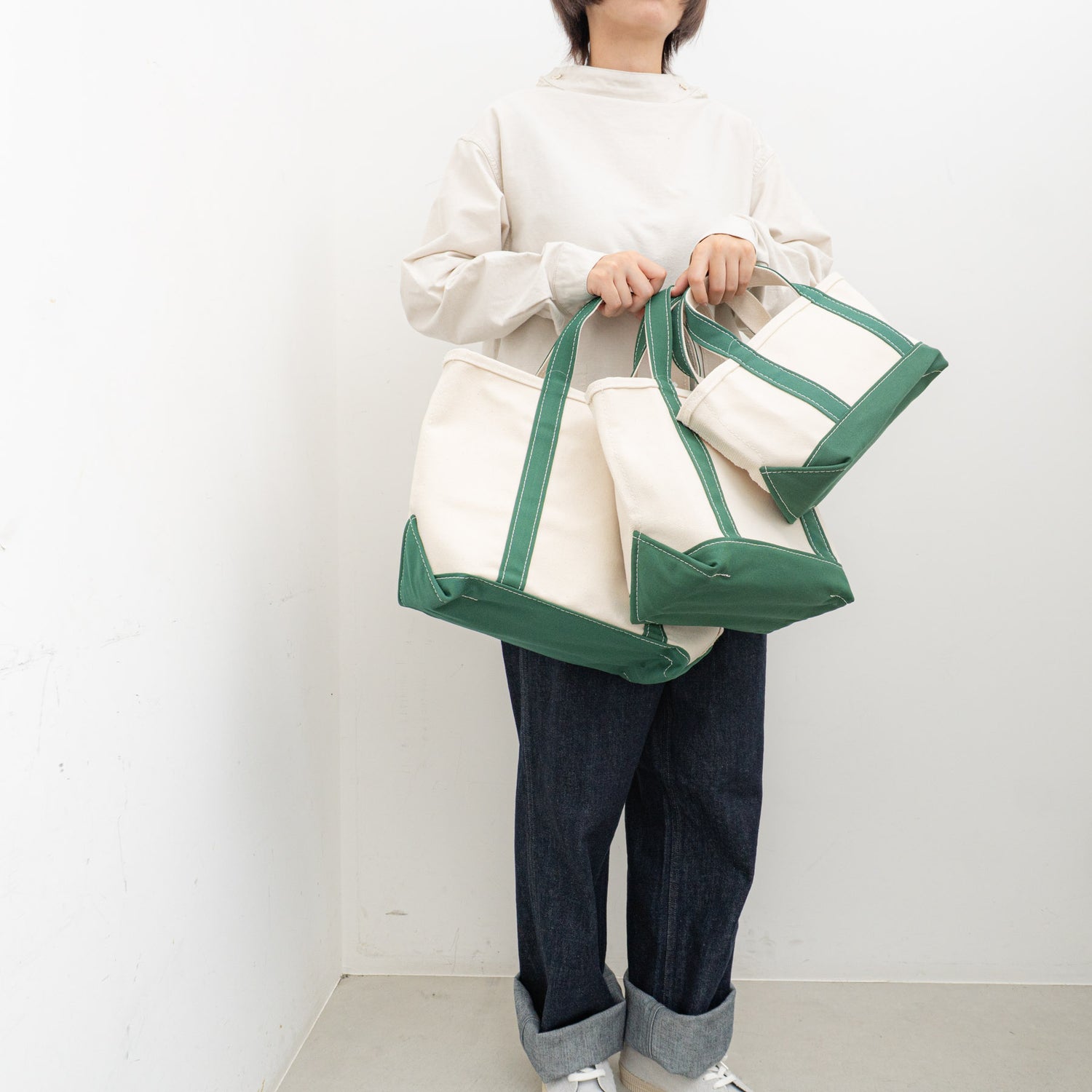 LL Bean｜Boat and Tote Bag col.Dark Green