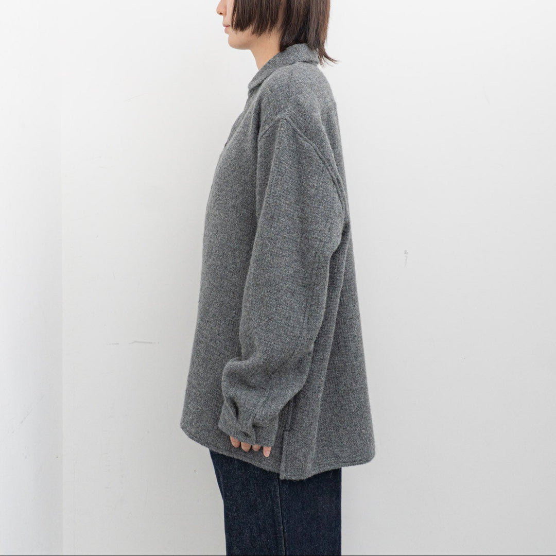 nonnotte/MEN　Oversized Shirt Round Collar N-25A-015