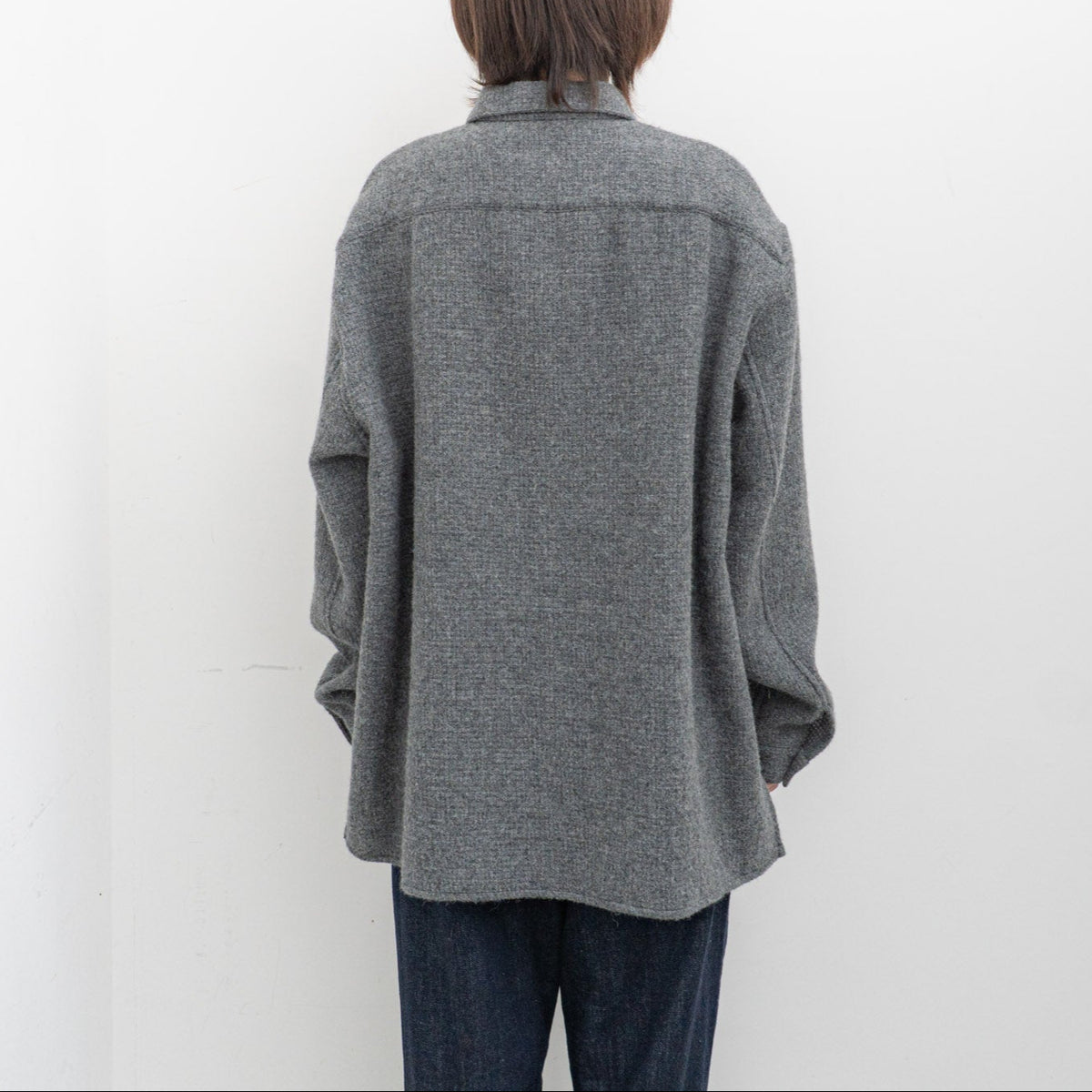 nonnotte｜MEN　Oversized Shirt Round Collar N-25A-015