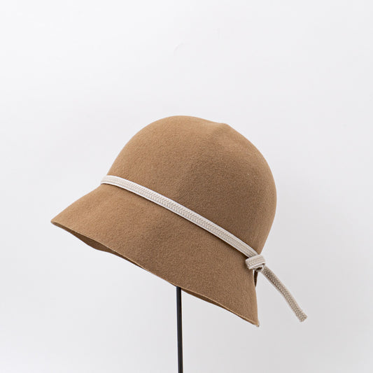 2026AW mature ha.｜folding felt hat light brown MFEL-2201-Y