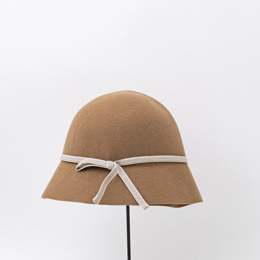2026AW mature ha.｜folding felt hat light brown MFEL-2201-Y