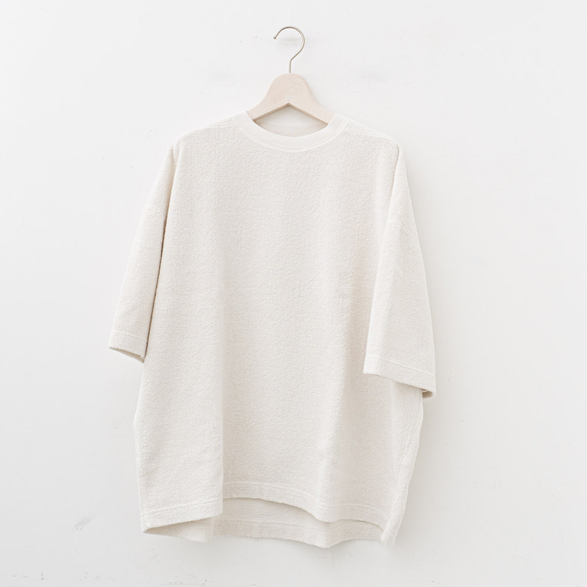 nonnotte｜MEN　Draping T-Shirt Type A N-24S-044（Vaporous Grey）
