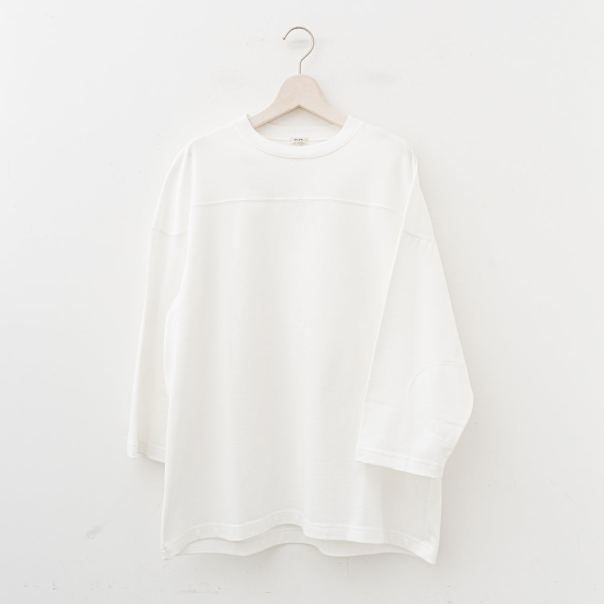 SCYE｜MEN　Cotton Jersey Football Tee 1124-21206（WHITE）