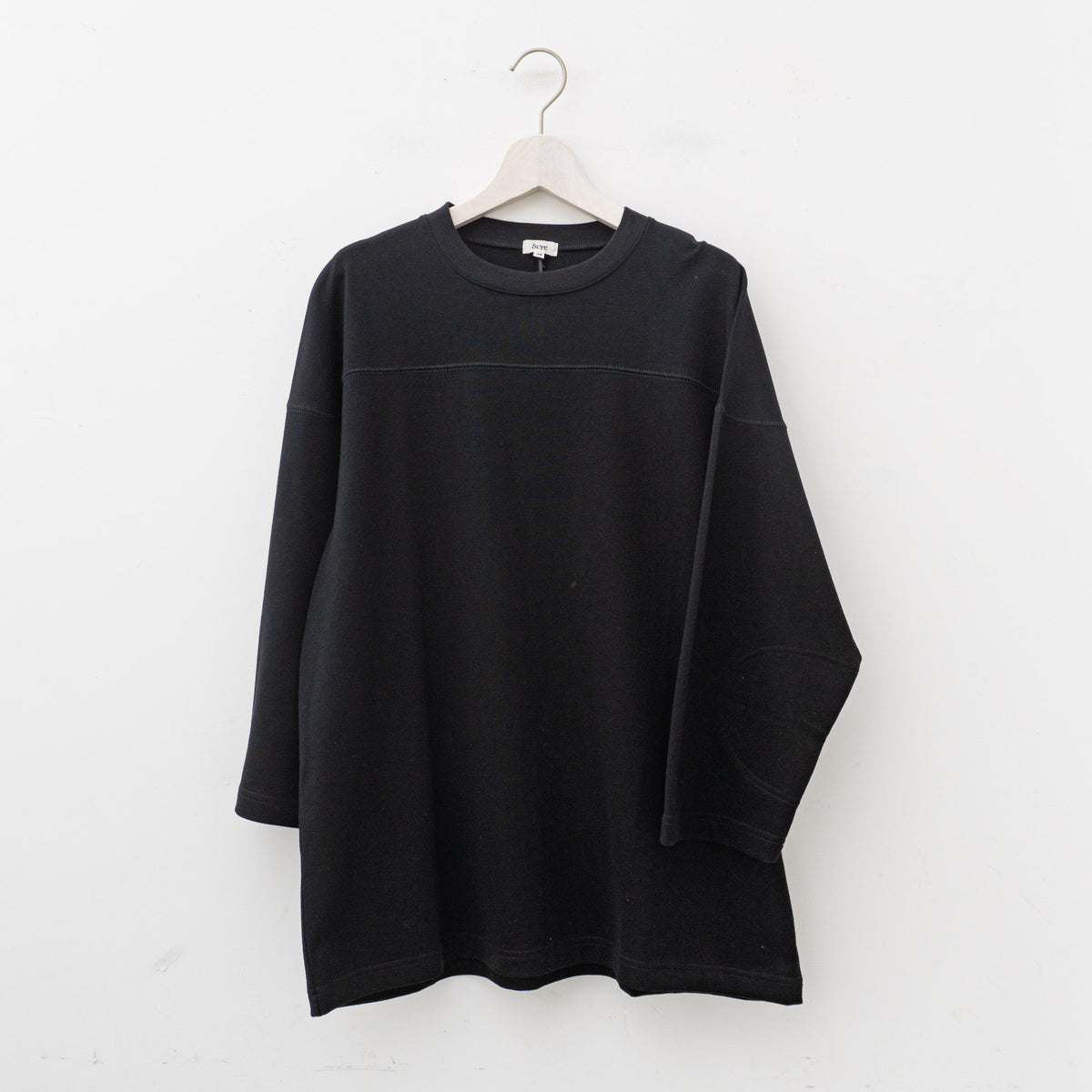 SCYE｜MEN　Cotton Jersey Football Tee 1124-21206（BLACK）