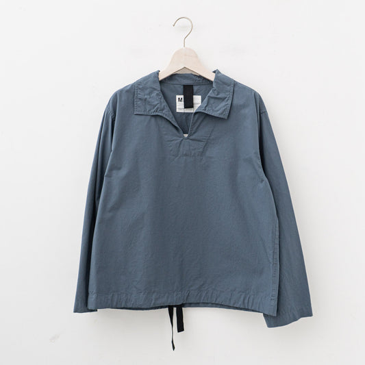 MHL.｜WOMEN　ORGANIC COTTON PLAINWEAVE 5954153507（DARKBLUE）