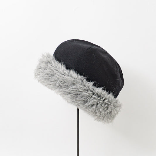2026AW mature ha.｜reversible beanie-alpaca fur MAW25-08-Ｙ