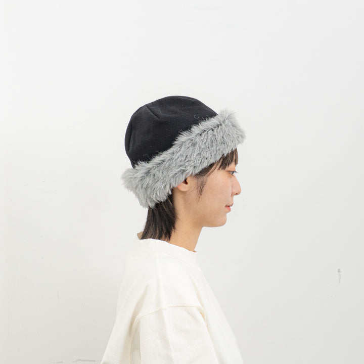 NEW 2025AW mature ha./　reversible beanie-alpaca fur MAW25-08-Ｙ