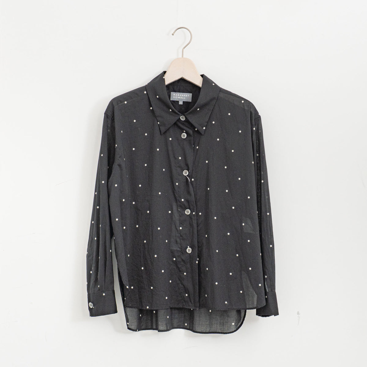 MARGARET HOWELL｜WOMEN　COTTON POLKA DOT SHIRT 5785253209-suomi