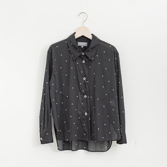 MARGARET HOWELL｜WOMEN　COTTON POLKA DOT SHIRT 5785253209-suomi