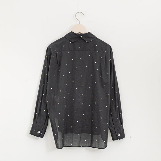 MARGARET HOWELL｜WOMEN　COTTON POLKA DOT SHIRT 5785253209-suomi