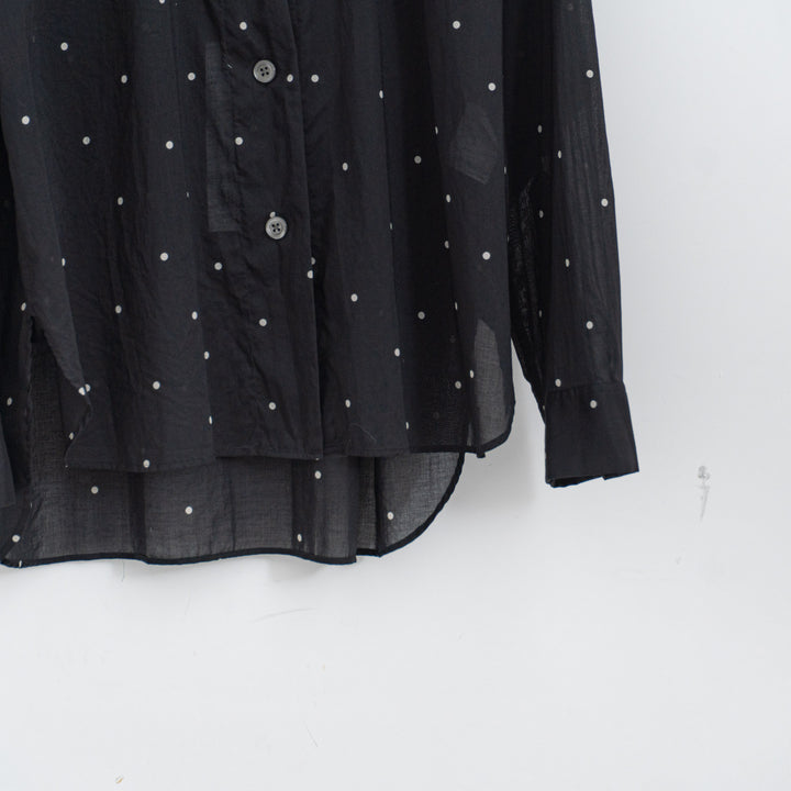 MARGARET HOWELL /WOMEN　COTTON POLKA DOT SHIRT 5785253209-suomi