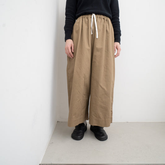ゴーシュ｜23AW　カツラギ八分丈ワイドパンツ G234-P027