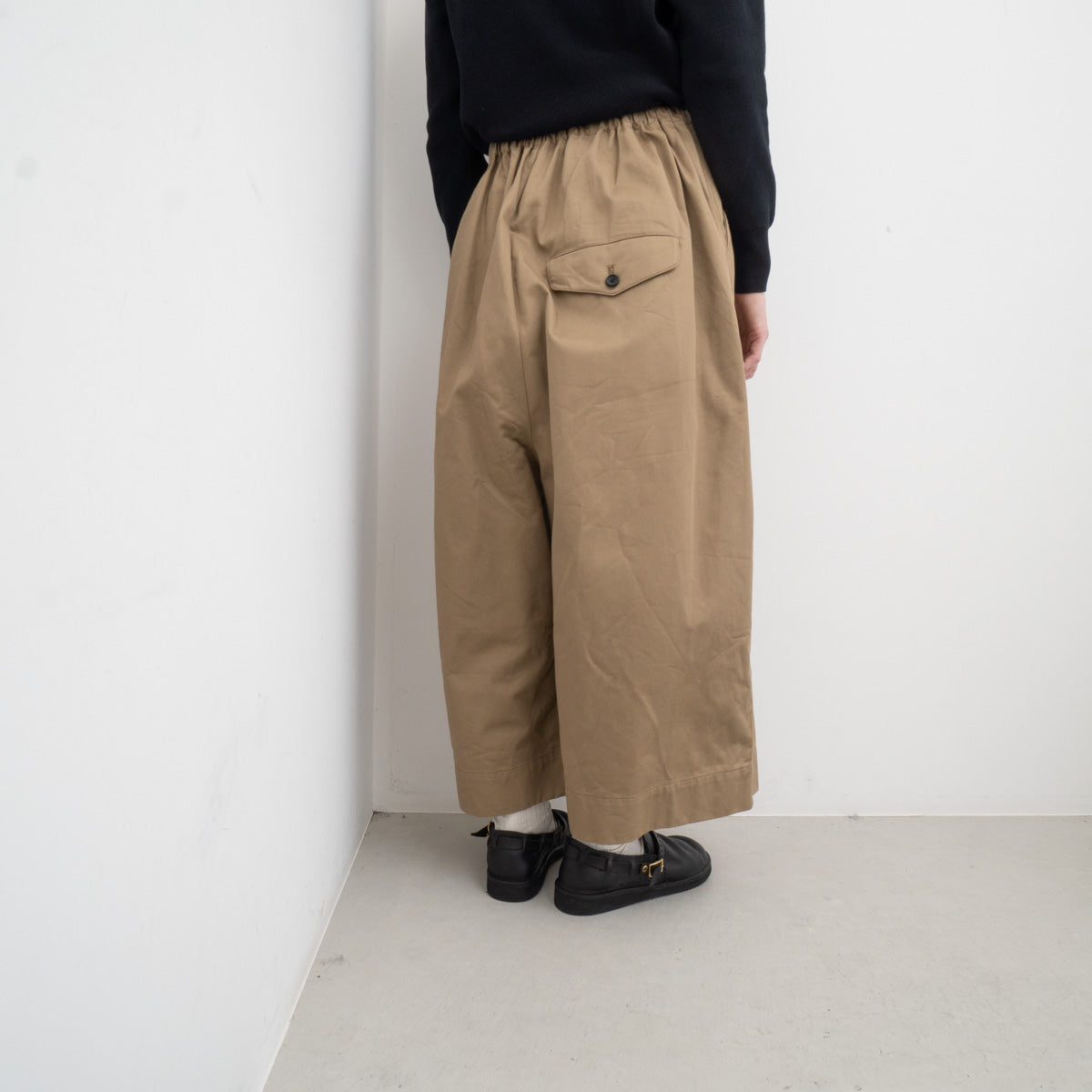 ゴーシュ｜23AW　カツラギ八分丈ワイドパンツ G234-P027