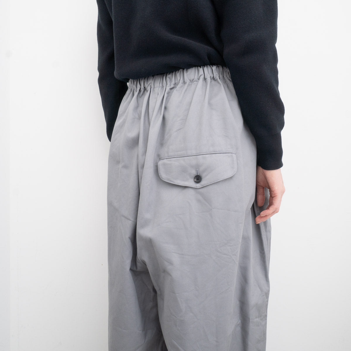 ゴーシュ｜23AW　カツラギ八分丈ワイドパンツ G234-P027