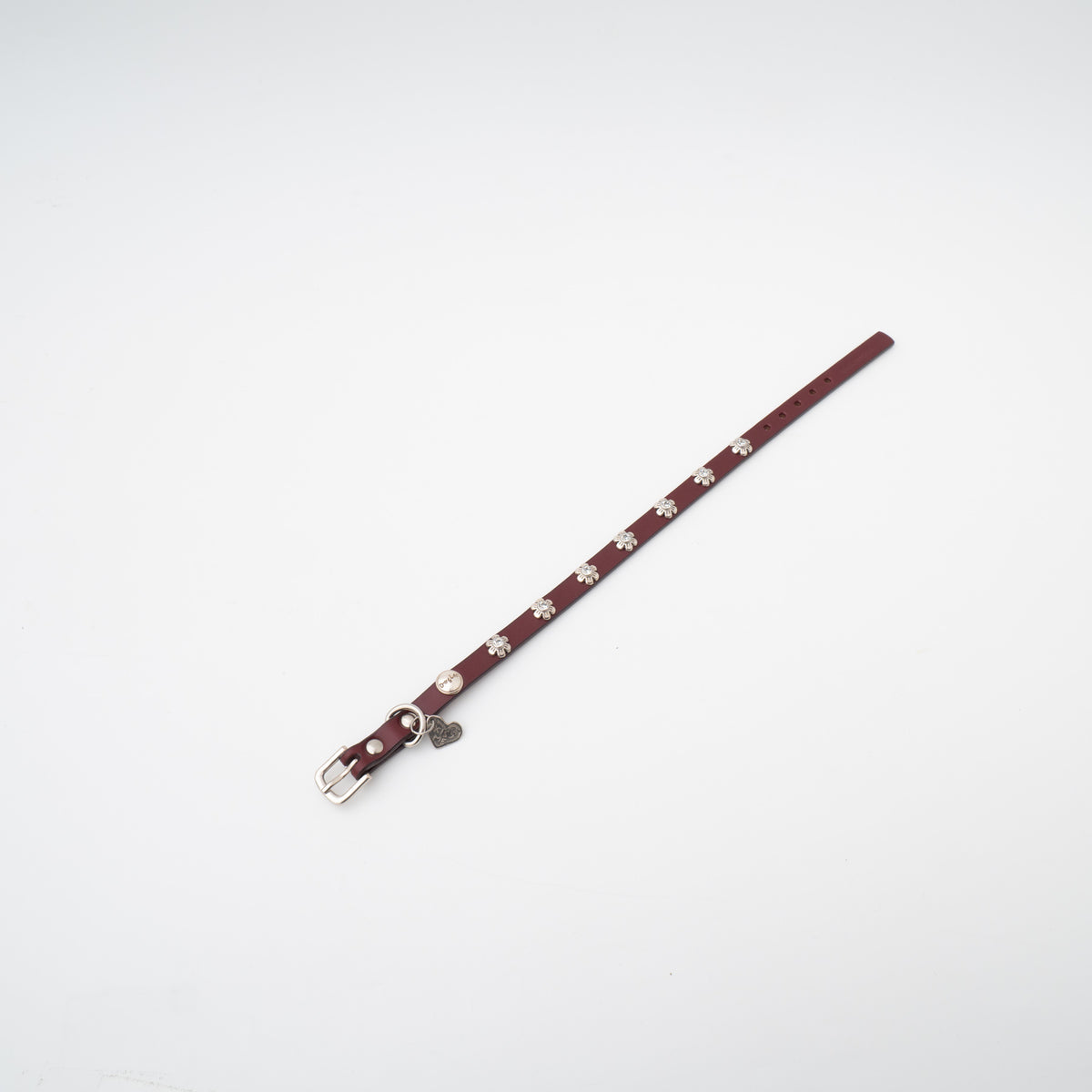 ペット用品 - DogLa｜スモールドッグフラワーカラー width 1/2inch（ブラウン）