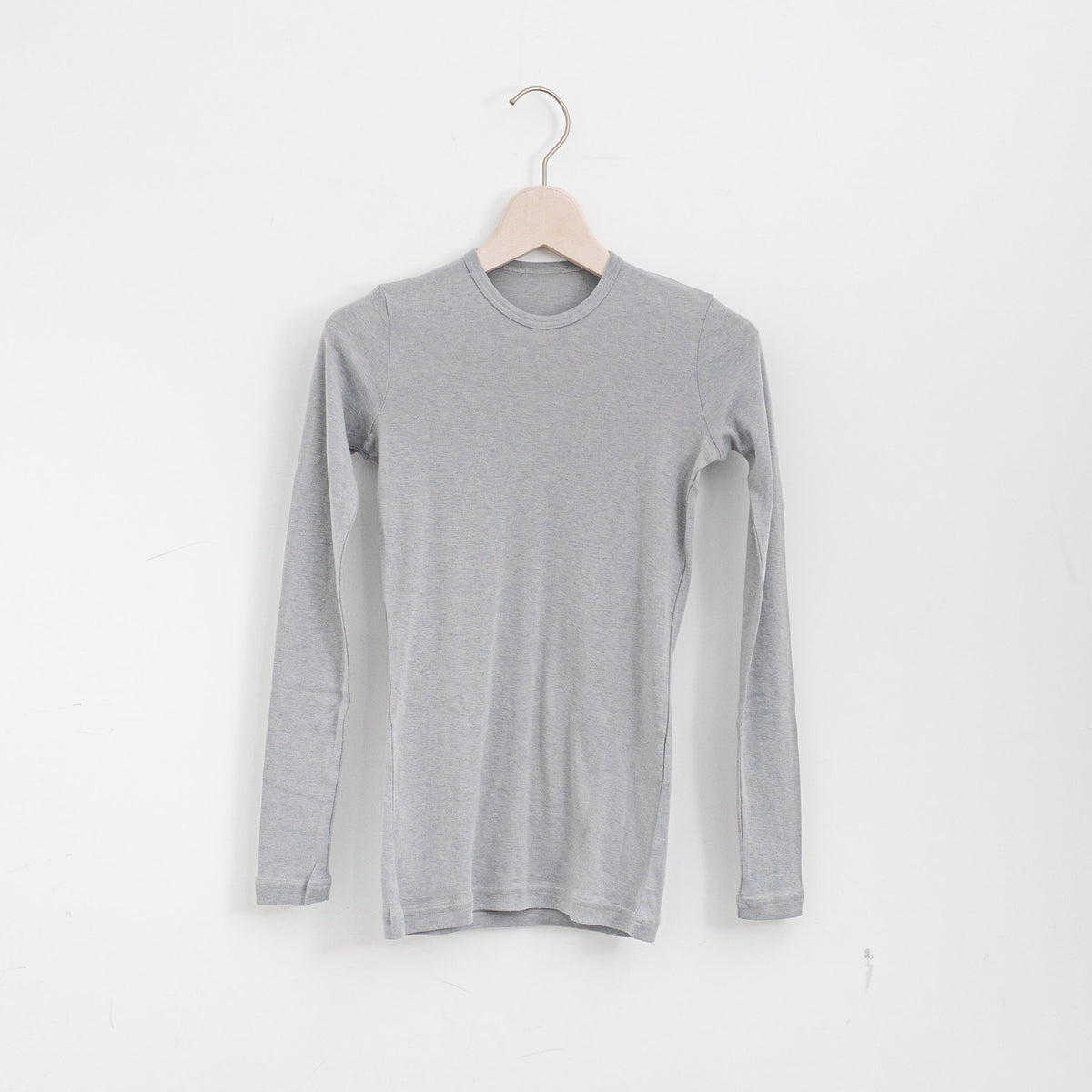 ゴーシュ｜スーピマカシミアフライス クルーネック G254-T045（light grey）