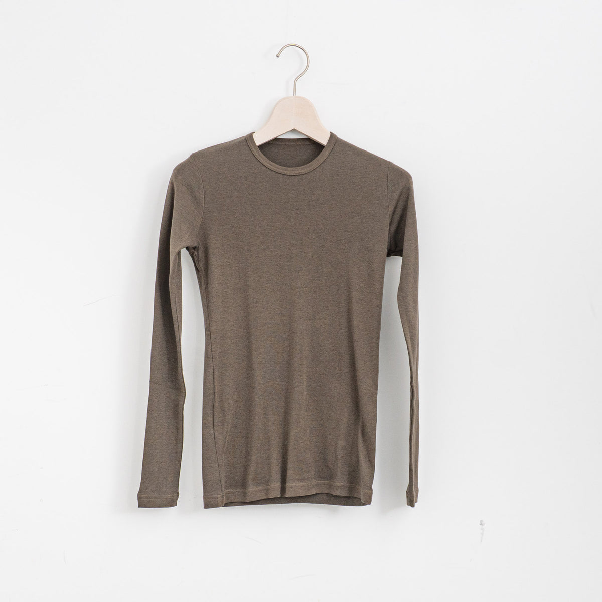 ゴーシュ｜スーピマカシミアフライス クルーネック G254-T045（khaki）