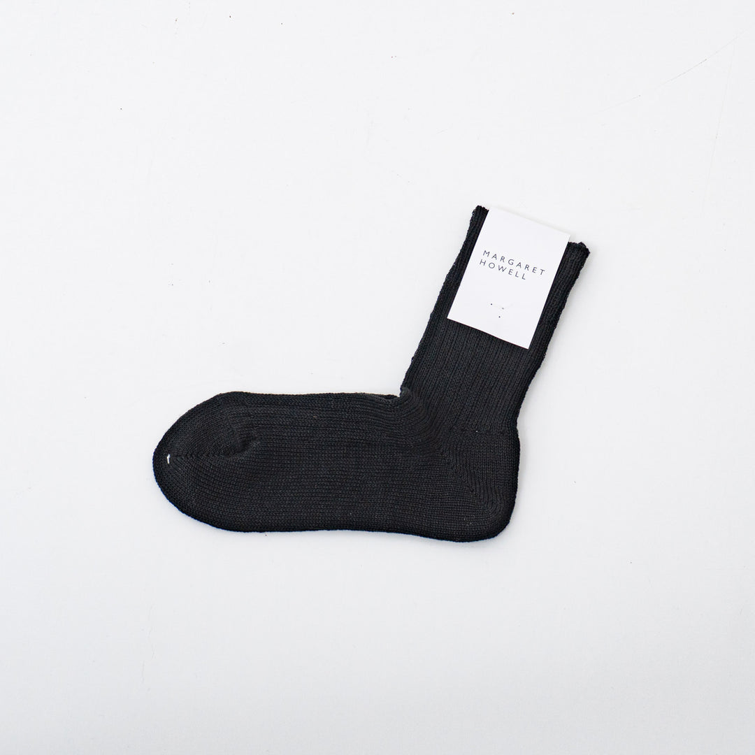 MARGARET HOWELL /WOMEN　LINEN RIB SOCKS 5785179007