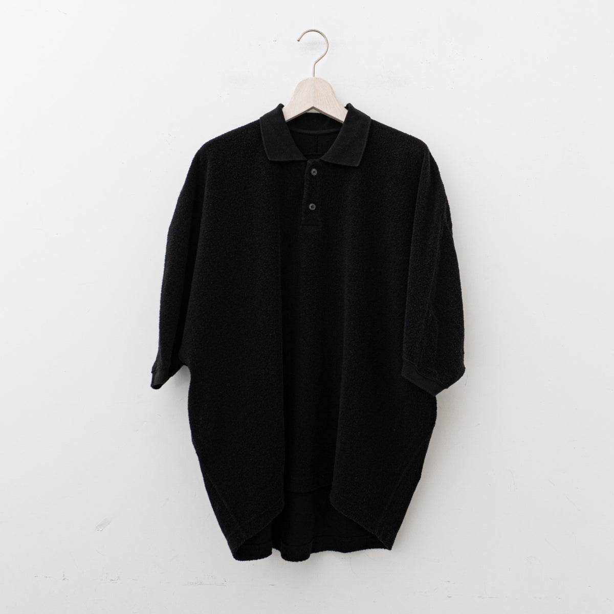 nonnotte｜MEN　Draping Polo Shirt Type A N-24S-045（Meteorite）