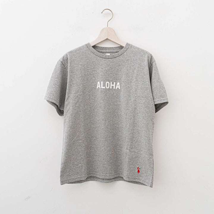 SUNSHINE+CLOUD/UNISEX　grown in the sun Tシャツ ALOHA-MAHALO　col.grey